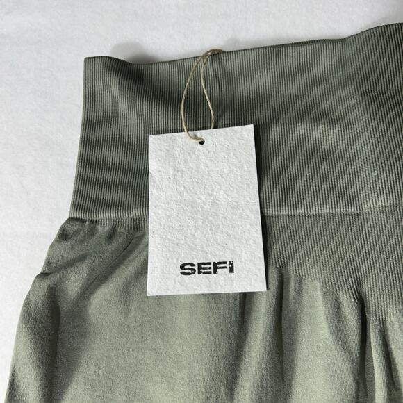 SEFI Timeless Leggings 7/8 - Smoked Olive Size Medium Org. $100 - Picture 4 of 11